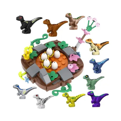 Dinossauro Brinquedo Tipo Jurassic World Ninho 10 Peças