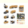 Kit Caminhão e Trator de Brinquedo Construção Amarelo