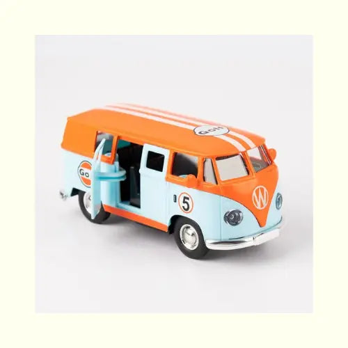 Carrinho de Brinquedo Metal Kombi Laranja