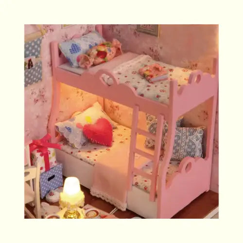 Casinha de Brinquedo Madeira Quarto Beliche