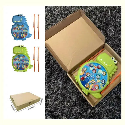 Dinossauro Brinquedo de Pesca Magnética Verde