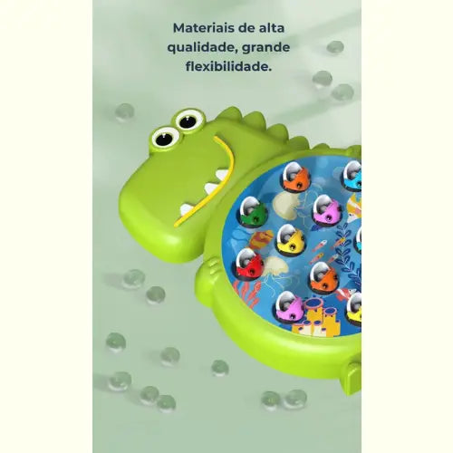 Dinossauro Brinquedo de Pesca Magnética Verde