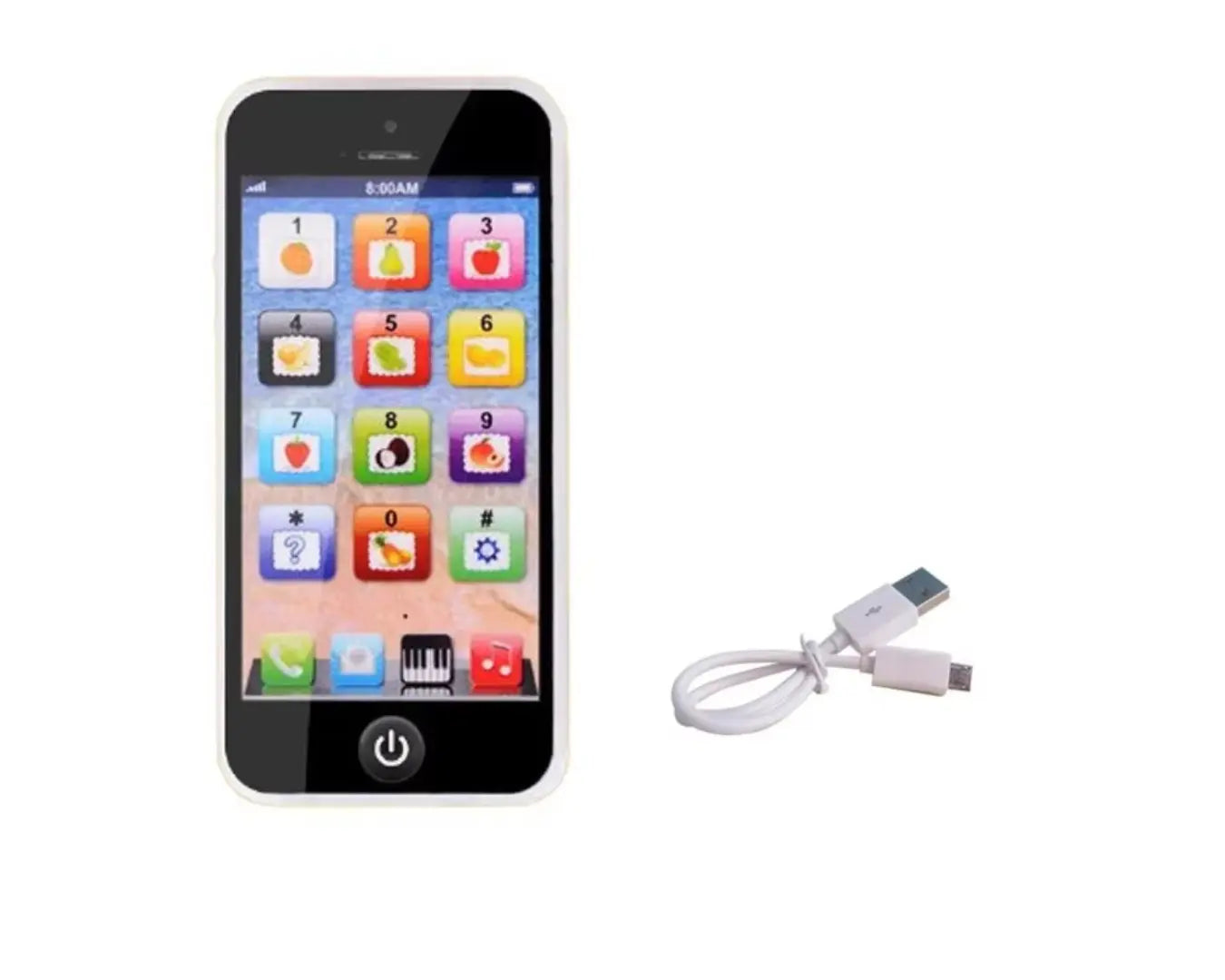 Celular de Brinquedo Simulação Musical Preto