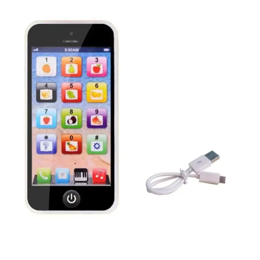 Celular de Brinquedo Simulação Musical Preto