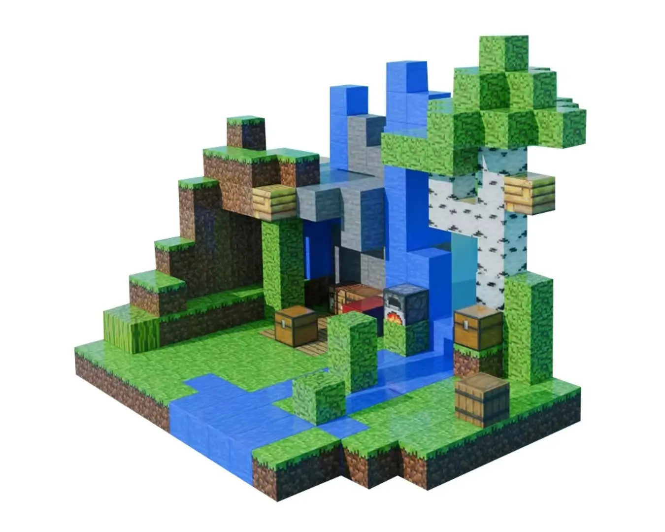 Brinquedo Tipo Lego Minecraft Construção City 100 Peças