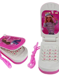 Telefone Celular de Brinquedo Tipo Barbie Rosa
