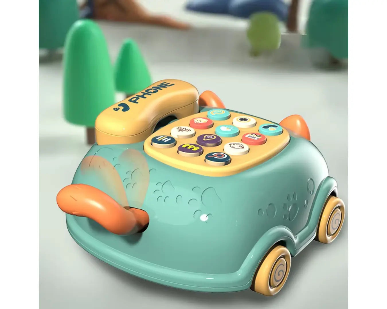 Celular de Carrinho de Brinquedo Elétrico Verde