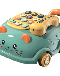 Celular de Carrinho de Brinquedo Elétrico Verde
