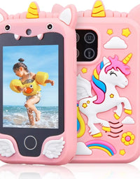 Celular de Brinquedo com Câmera Unicórnio Rosa
