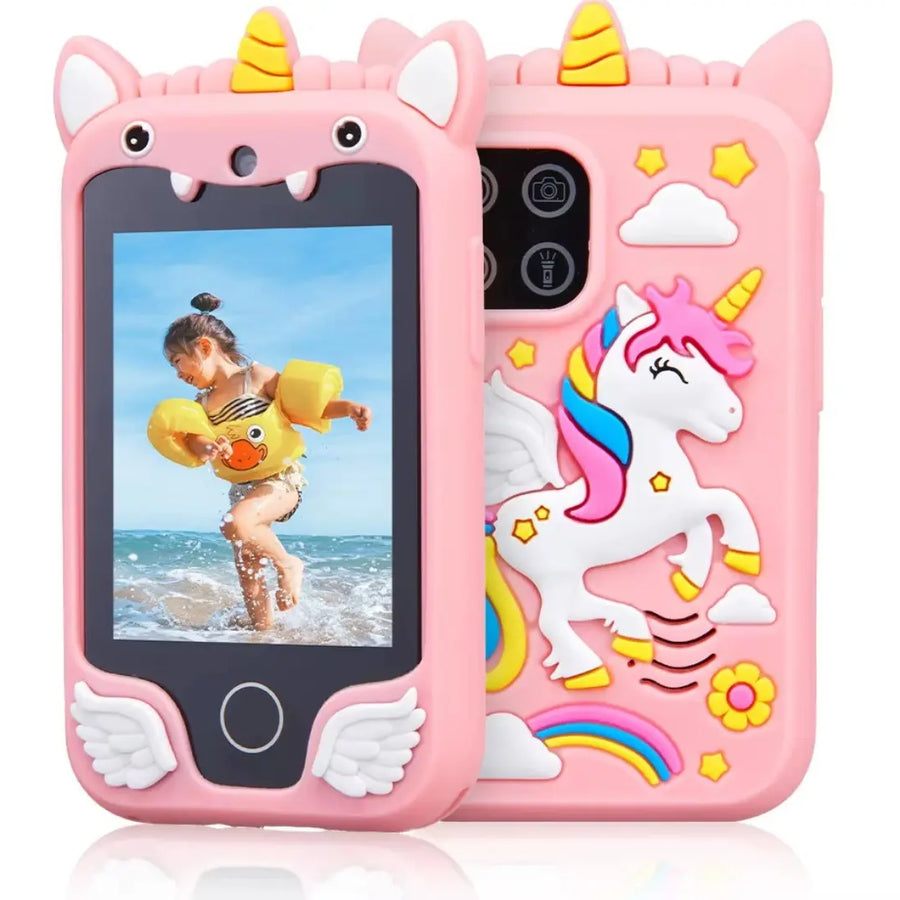 Celular de Brinquedo com Câmera Unicórnio Rosa