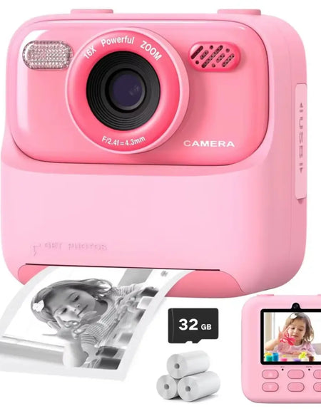 Celular de Brinquedo Câmera Instantânea Rosa