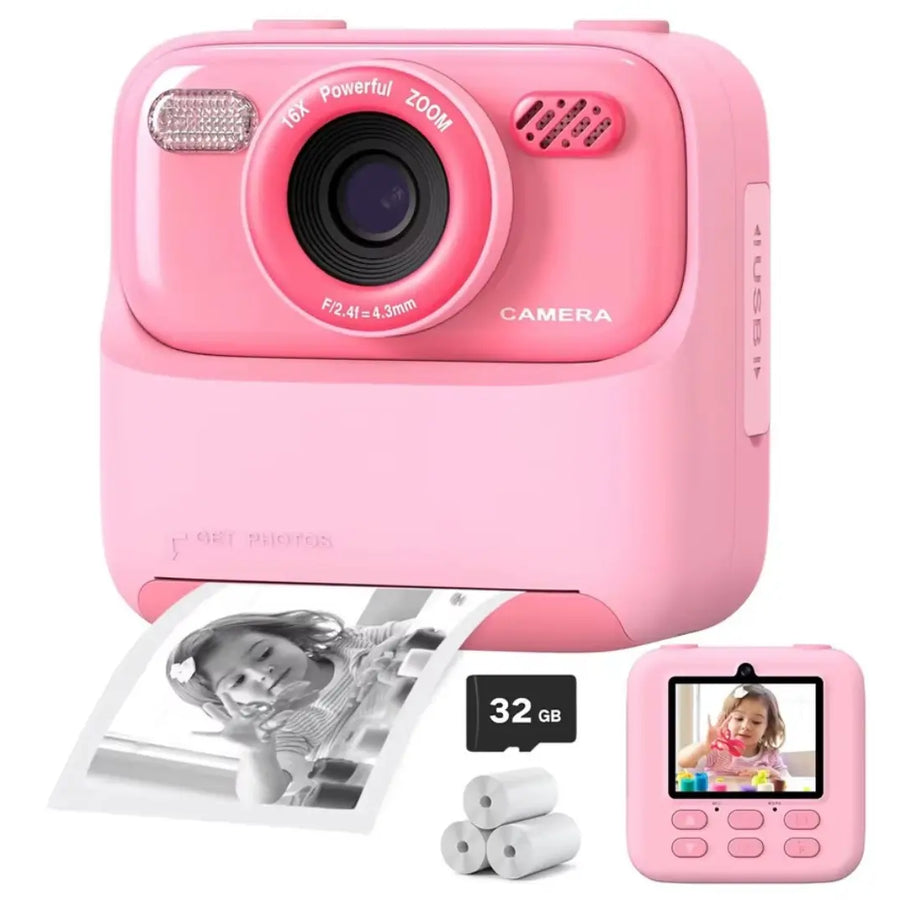 Celular de Brinquedo Câmera Instantânea Rosa