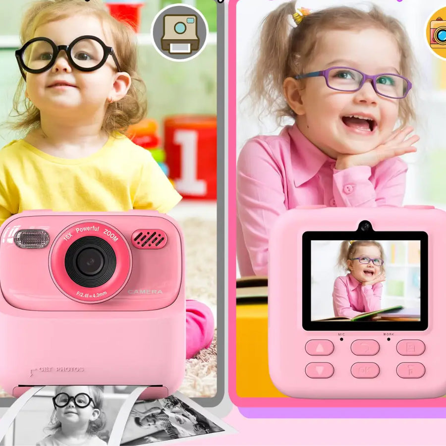 Celular de Brinquedo Câmera Instantânea Rosa