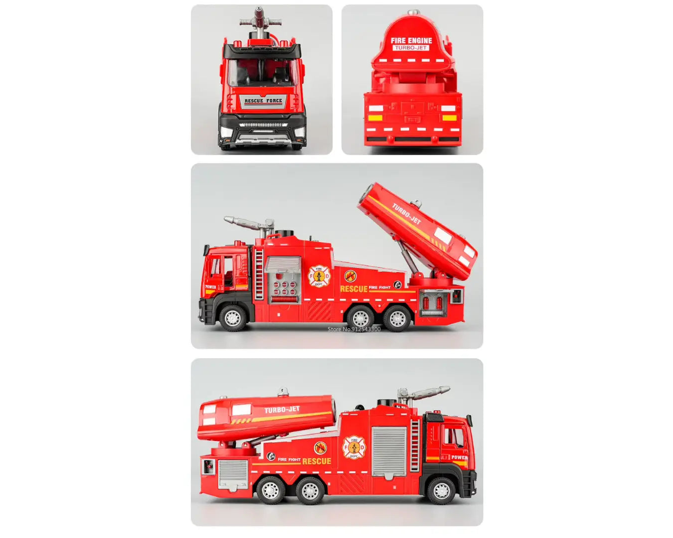 Caminhão de Brinquedo Bombeiro Modelo Água