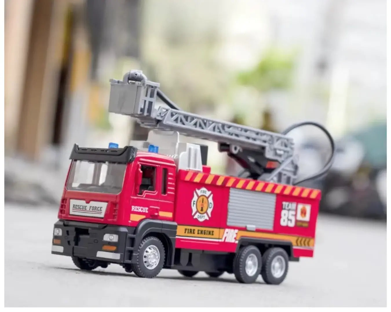 Caminhão de Brinquedo Bombeiro Modelo Escada