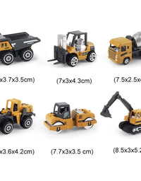 Kit Caminhão e Trator de Brinquedo Engenharia Amarelo
