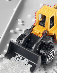 Kit Caminhão e Trator de Brinquedo Engenharia Amarelo
