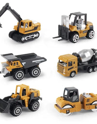 Kit Caminhão e Trator de Brinquedo Engenharia Amarelo
