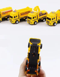 Kit Caminhão de Brinquedo Fricção Construção Amarelo

