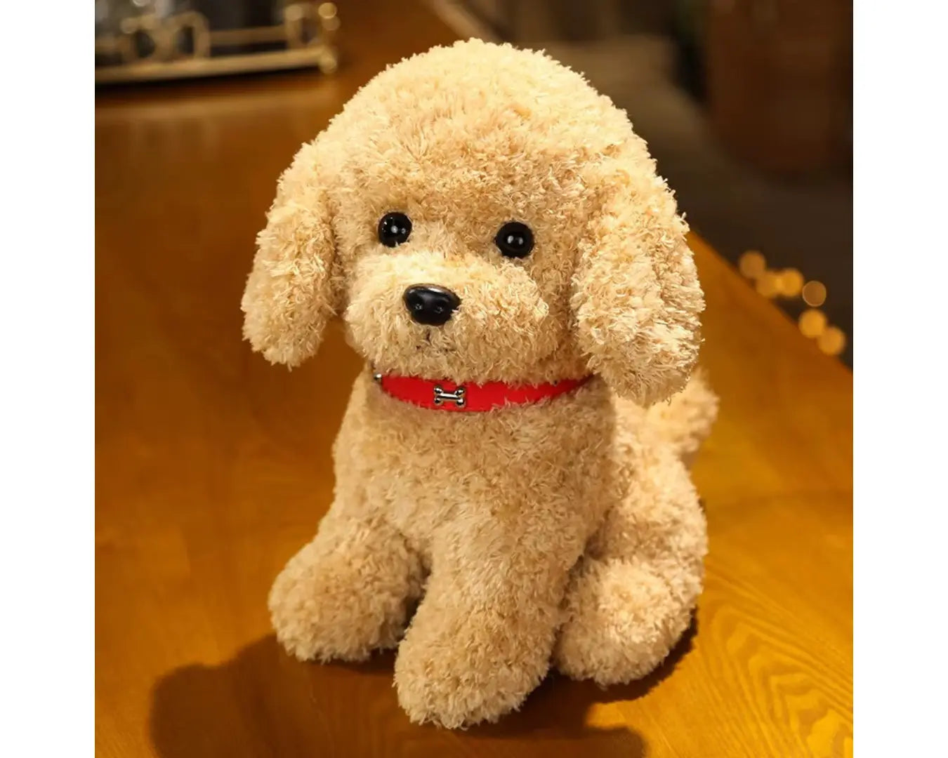 Cachorrinho de Pelúcia Raça Poodle Bege