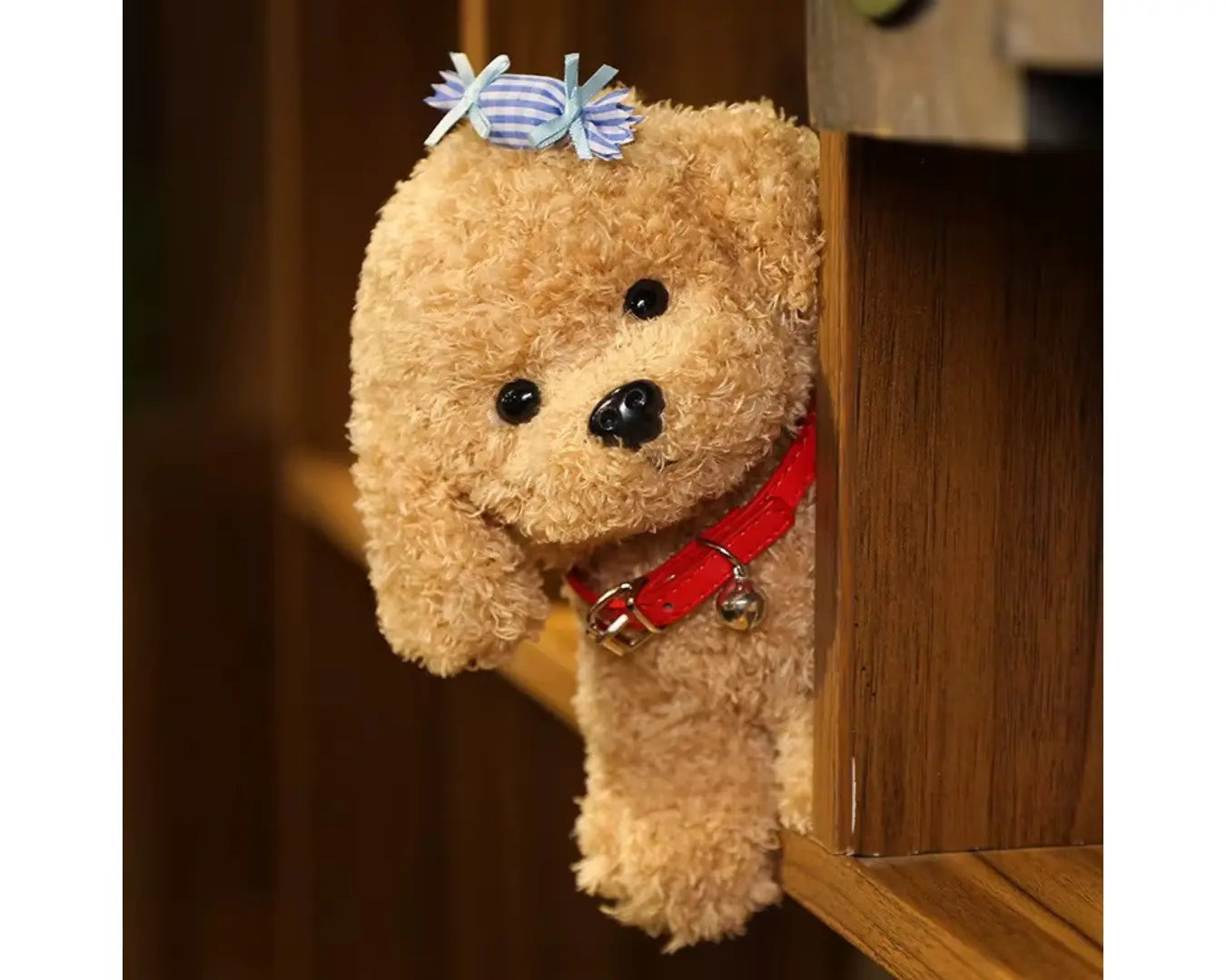 Cachorrinho de Pelúcia Raça Poodle Bege