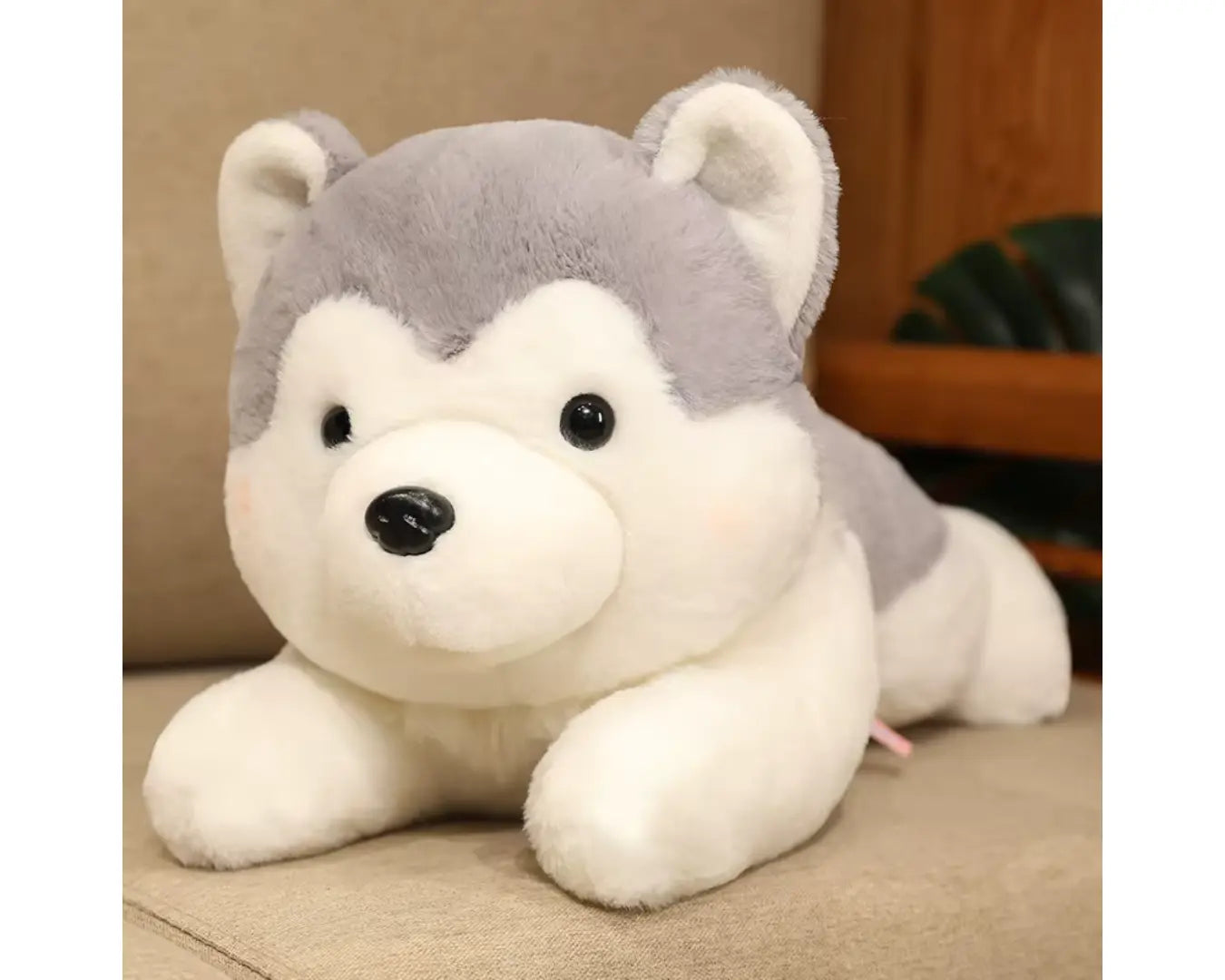 Cachorrinho de Pelúcia Brinquedo Raça Husky