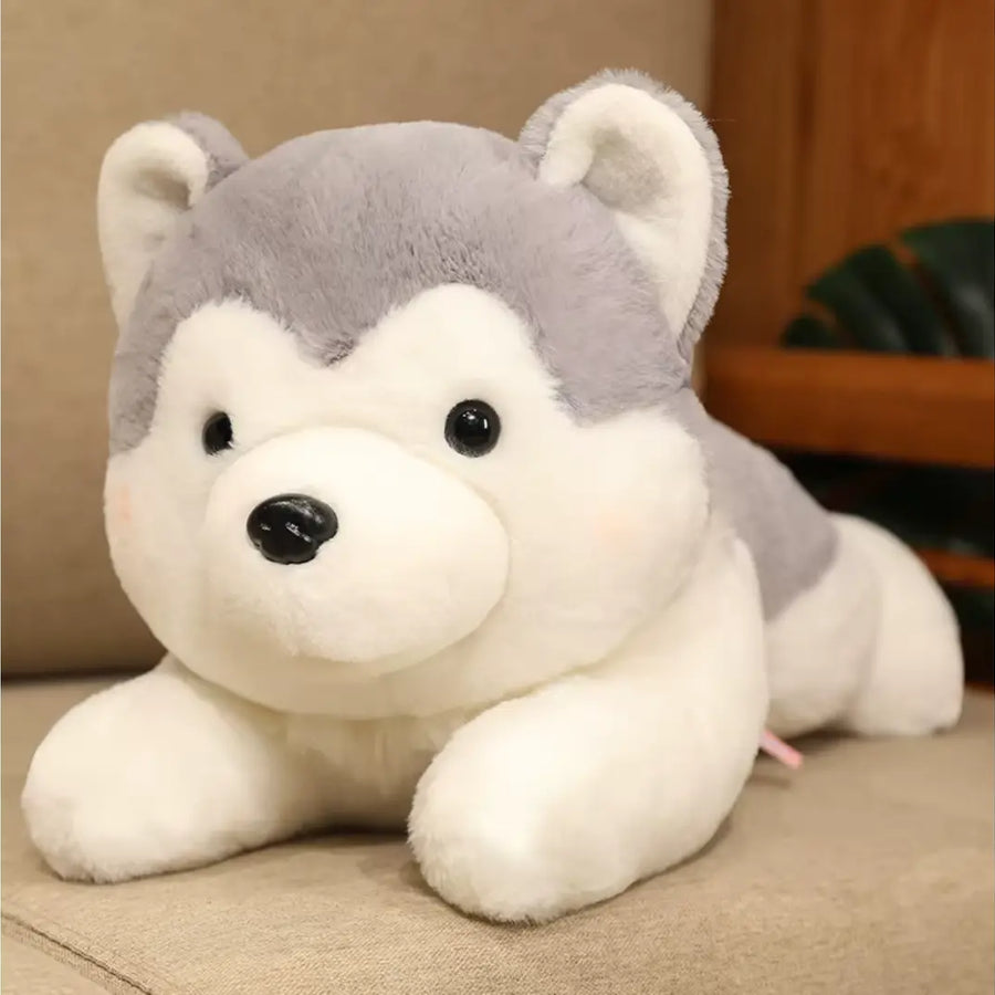 Cachorrinho de Pelúcia Brinquedo Raça Husky