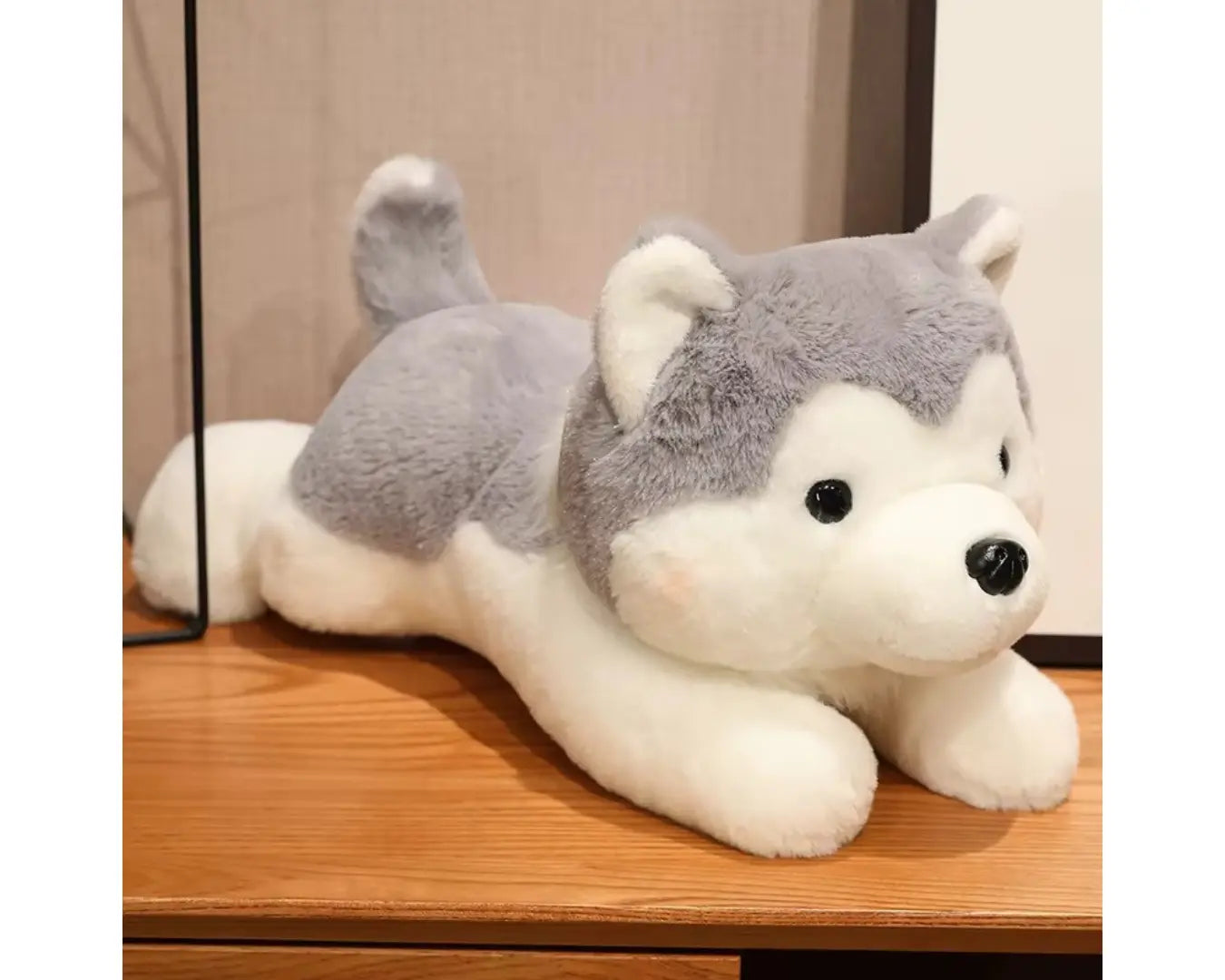 Cachorrinho de Pelúcia Brinquedo Raça Husky