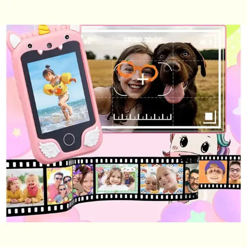 Celular de Brinquedo com Câmera Unicórnio Roxo