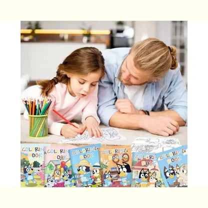 Kit Desenho Infantil Animado Figura para Colorir Cachorro