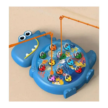 Dinossauro Brinquedo de Pesca Magnética Azul