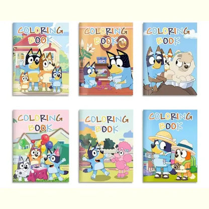 Kit Desenho Infantil Animado Figura para Colorir Cachorro