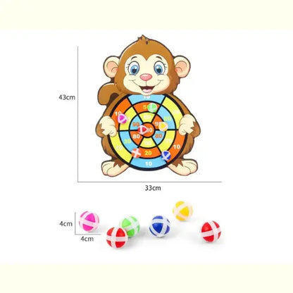 Brinquedo Educativo Montessori Bola Pegajosa Macaco