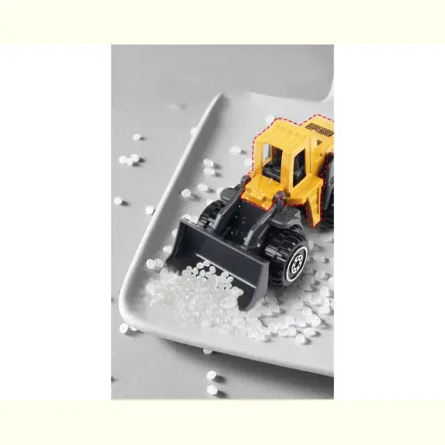 Kit Caminhão e Trator de Brinquedo Engenharia Amarelo