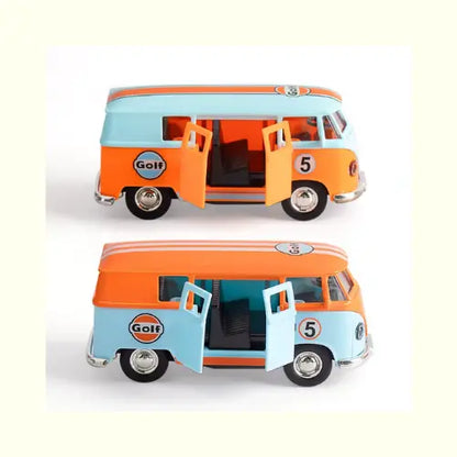 Carrinho de Brinquedo Metal Kombi Laranja