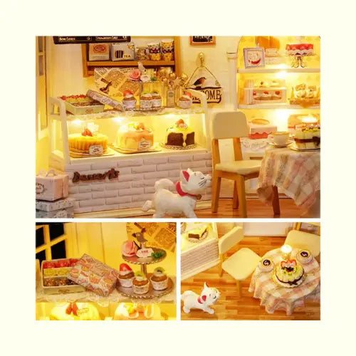 Casinha de Brinquedo Madeira Gatinho Doce