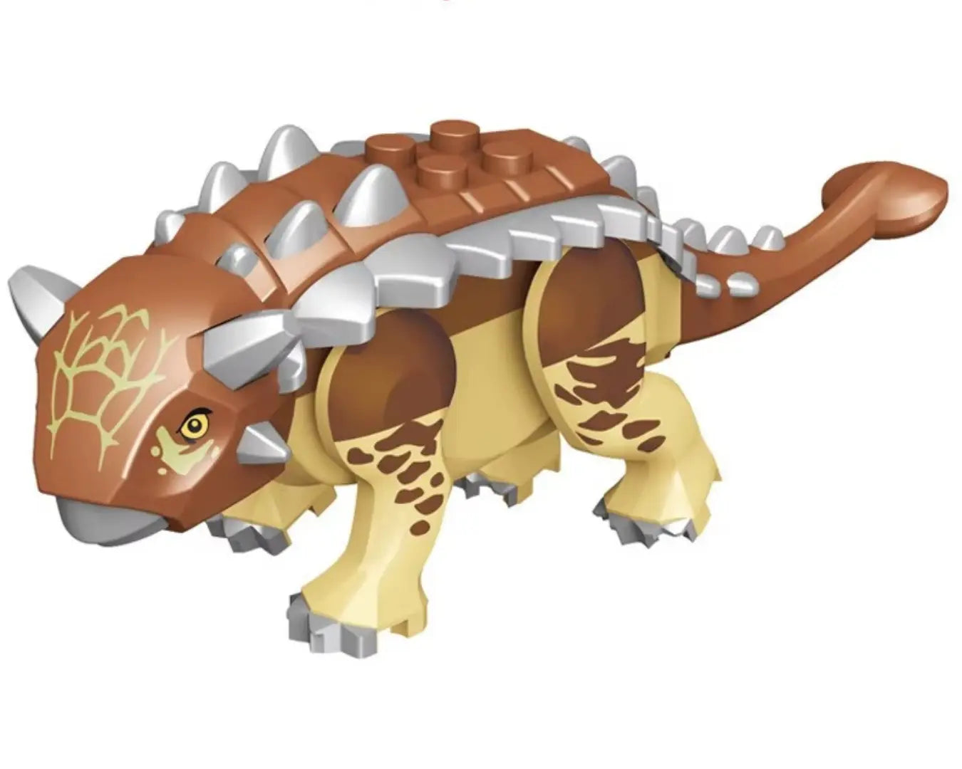 Dinossauro Brinquedo Tipo Jurassic World Kit 03 (Spinosaurus, Ankylosaurus, Stygimoloch)