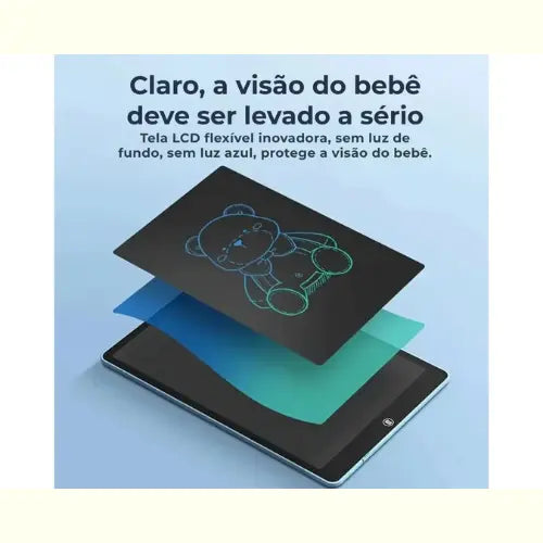 Brinquedo Desenho Lousa Mágica Tablet Digital Rosa