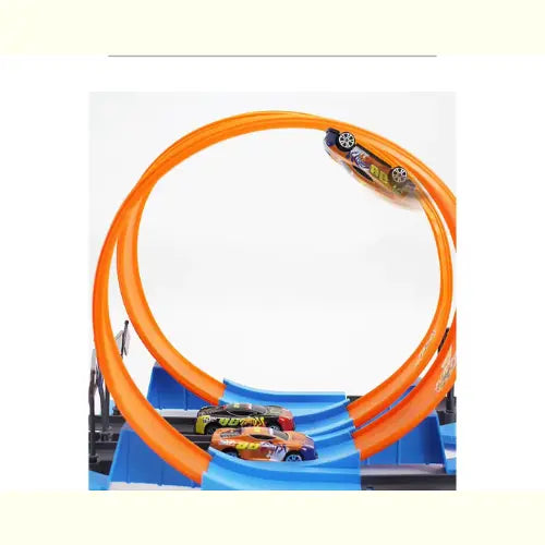 Carrinho de Briquedo Dublê Pista Dupla Catapulta