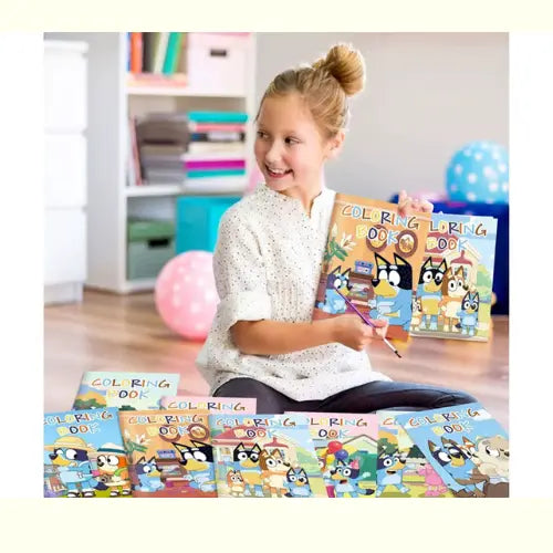 Kit Desenho Infantil Animado Figura para Colorir Cachorro