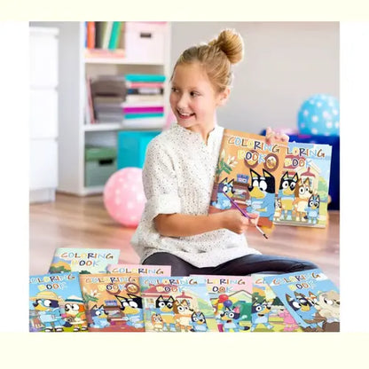 Kit Desenho Infantil Animado Figura para Colorir Cachorro