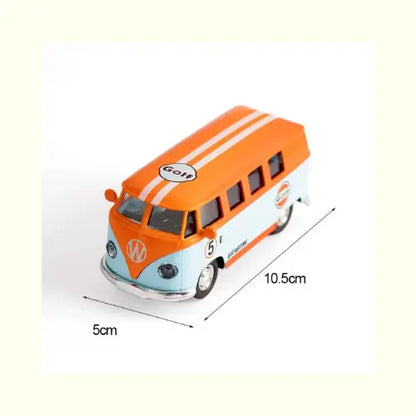Carrinho de Brinquedo Metal Kombi Laranja