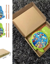 Dinossauro Brinquedo de Pesca Magnética Verde
