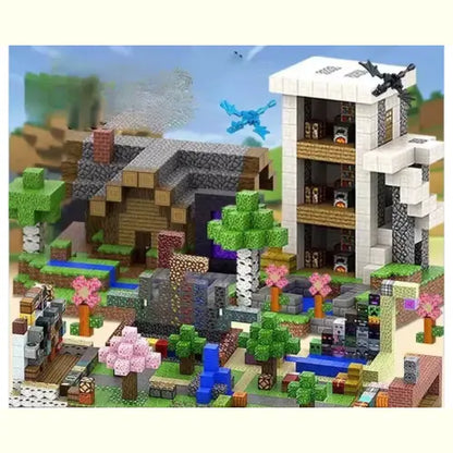 Brinquedo Tipo Lego Minecraft Construção City 200 Peças