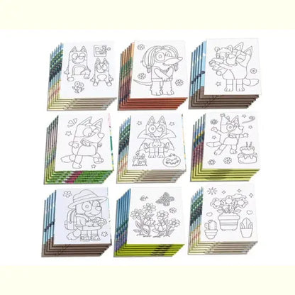 Kit Desenho Infantil Animado Figura para Colorir Cachorro