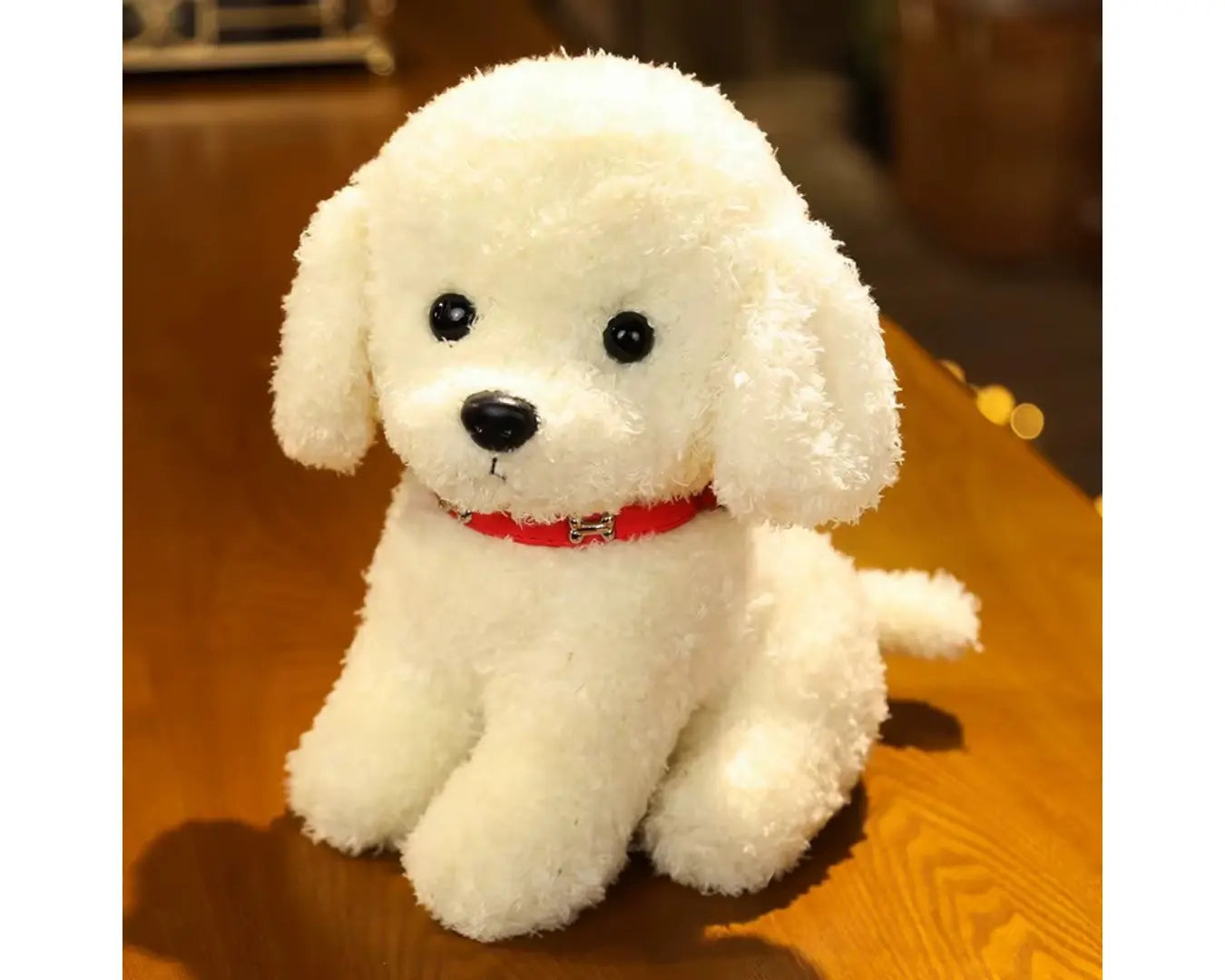 Cachorrinho de Pelúcia Raça Poodle Branco
