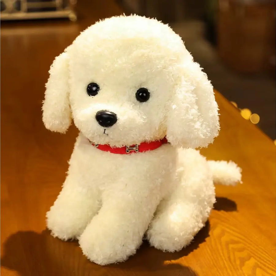 Cachorrinho de Pelúcia Raça Poodle Branco