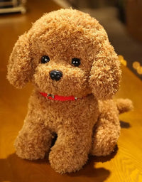 Cachorrinho de Pelúcia Raça Poodle Marrom Claro

