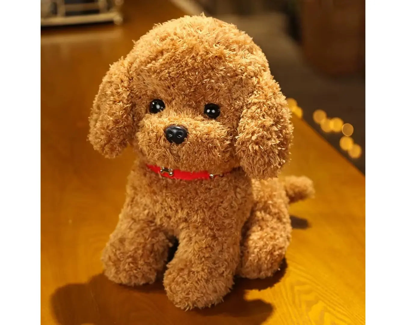 Cachorrinho de Pelúcia Raça Poodle Marrom Claro