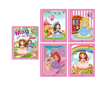 Brinquedo Livro Mágico Montessori Desenho de Água Princesa